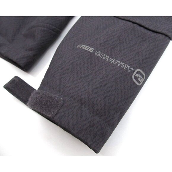 Free Country Jacket Womens Small Gray Soft Shell Faux Fur Lined Removable Hood - Picture 11 of 12